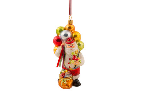 Huras ornament: Clown kerstman