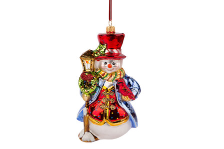 Huras ornament: Snowman with Lantern