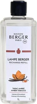 Lampe Berger - huisparfum 1 liter - Tabac Ambr&eacute; / Amber Tobacco 