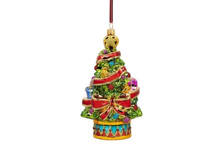 Huras ornament: CHRISTMAS TREE WITH RIBBON