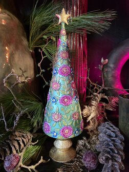 Handbeschilderde kerstboom - 6