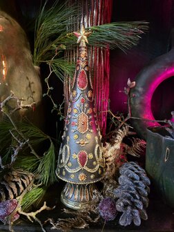 Handbeschilderde kerstboom - 28