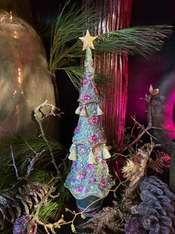 Handbeschilderde kerstboom - 11