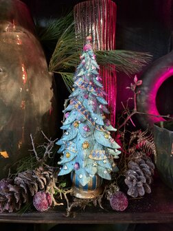 Handbeschilderde kerstboom - 14