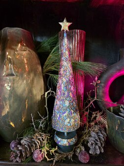 Handbeschilderde kerstboom - 19