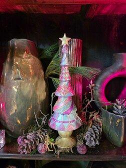 Handbeschilderde kerstboom - 18