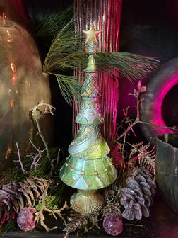 Handbeschilderde kerstboom - 9