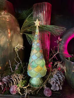 Handbeschilderde kerstboom - 8