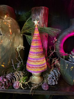 Handbeschilderde kerstboom - 12