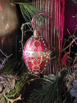 Faberg&eacute;-Ei 3 - Rosebud red