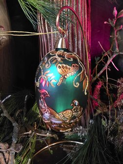 Faberg&eacute;-Ei 11 - Birds of paradise green