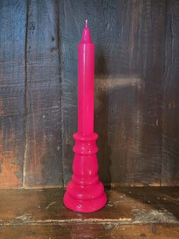 Kandelaar kaars Lumiere - Fuchsia