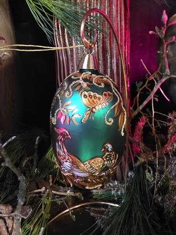 Fabergé-Ei 11 - Birds of paradise green