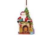Huras ornament: SANTA, TREE AND FIREPLACE